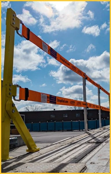 TrukRail installed on a flatbed.